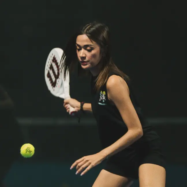Player tracking the ball